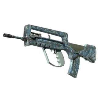 FAMAS | Cyanospatter (Field-Tested)